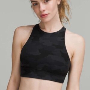 Lululemon Energy High-Neck Longline Bra Camo